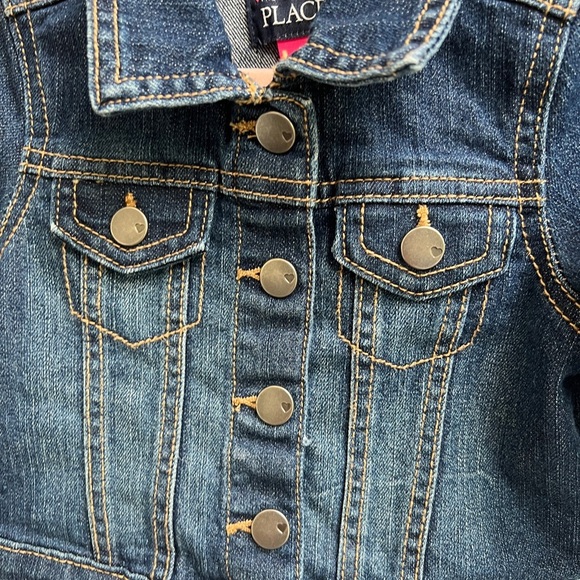 The Children’s Place 12-18M Denim Gender Neutral Jean Jacket - Picture 3 of 4